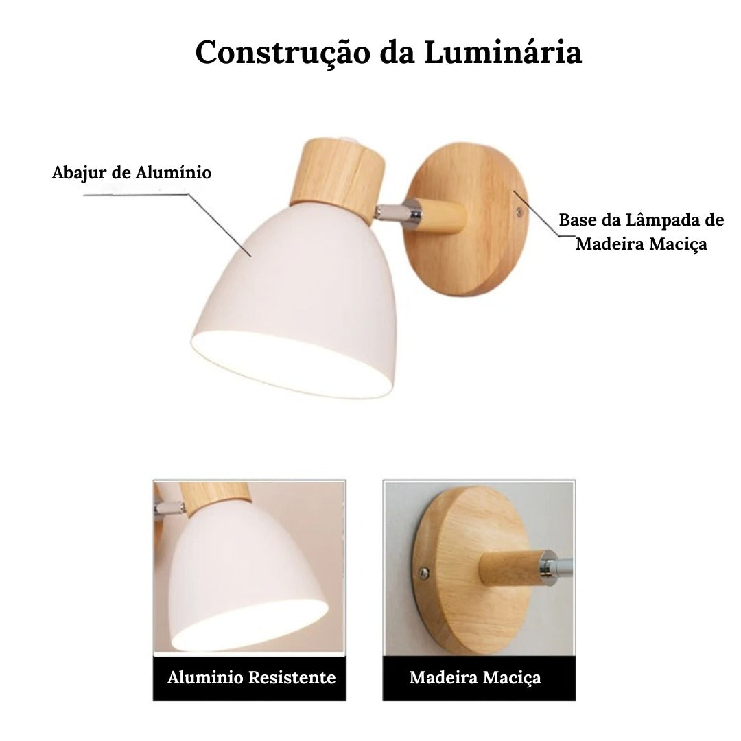 Arandela Articulada de Parede Interna Clair