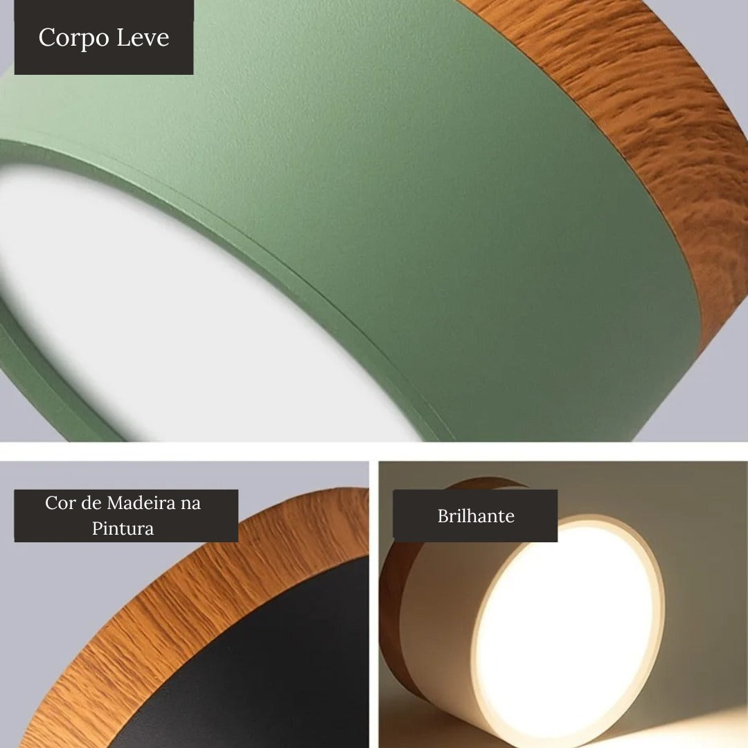 Luminária de Teto Plafon Led Estilo Nórdico Astra