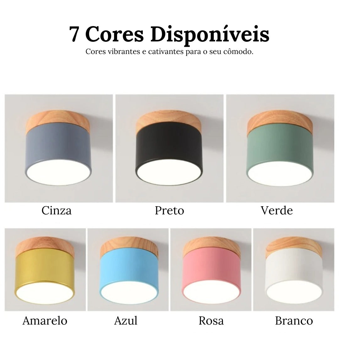 Luminária de Teto Plafon Led Estilo Nórdico Astra