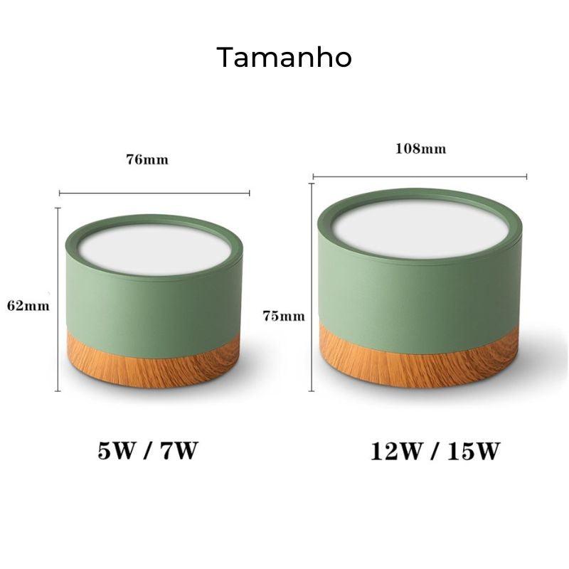 Luminária de Teto Plafon Led Estilo Nórdico Astra