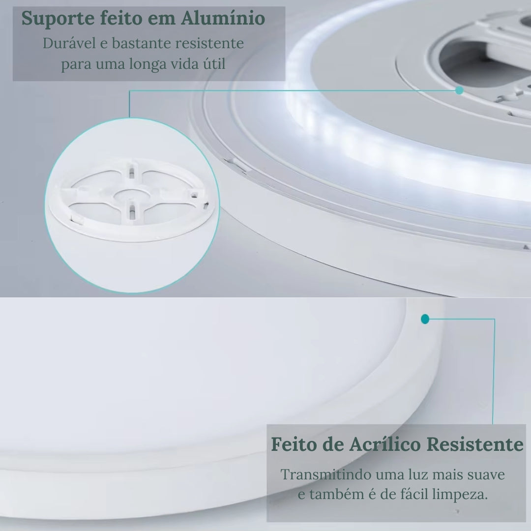 Luminária de Teto Plafon LED Inteligente Lumaire