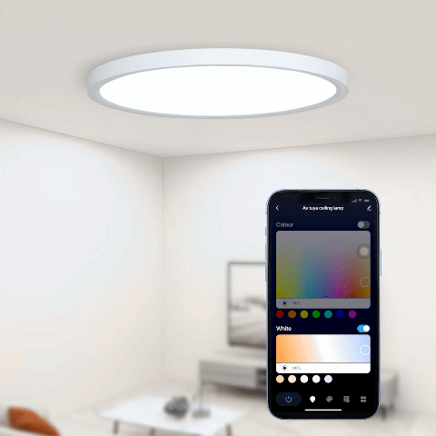 Luminária de Teto Plafon LED Inteligente Lumaire