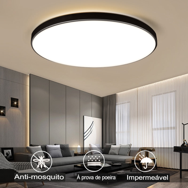 Luminária de Teto Plafon Led Sobrepor Moderna Lucent