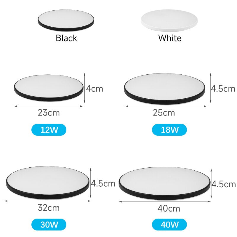 Luminária de Teto Plafon Led Sobrepor Moderna Lucent
