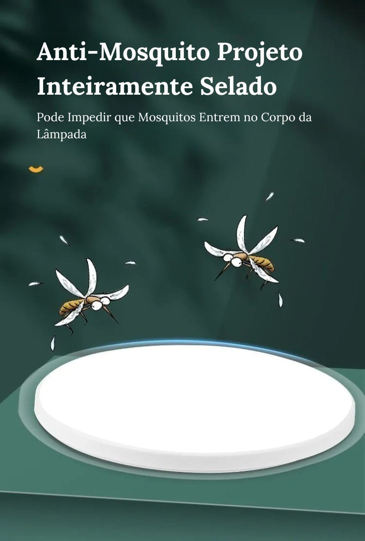 Luminária de Teto Plafon Led Sobrepor Redondo Solis