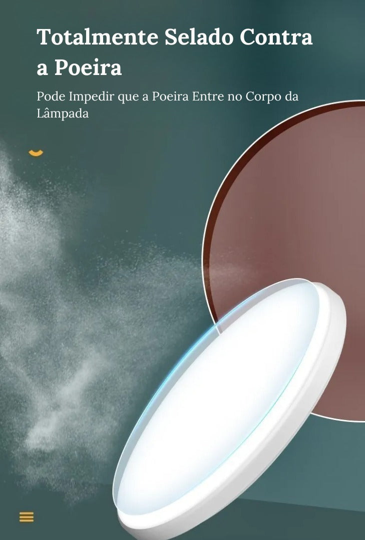 Luminária de Teto Plafon Led Sobrepor Redondo Solis