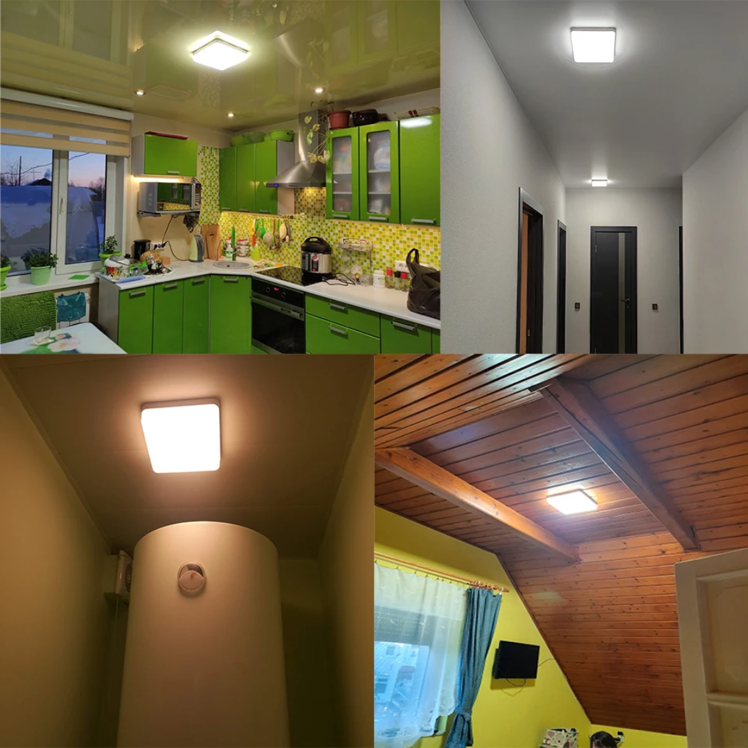Luminária De Teto Plafon Quadrado LED Bivolt Aurum