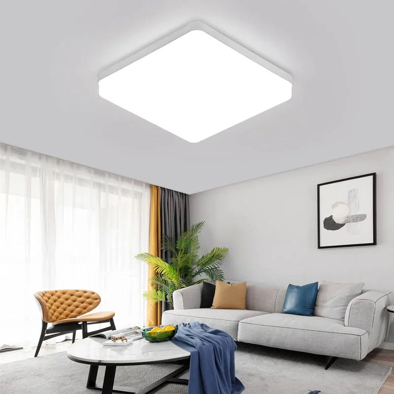 Luminária De Teto Plafon Quadrado LED Bivolt Aurum