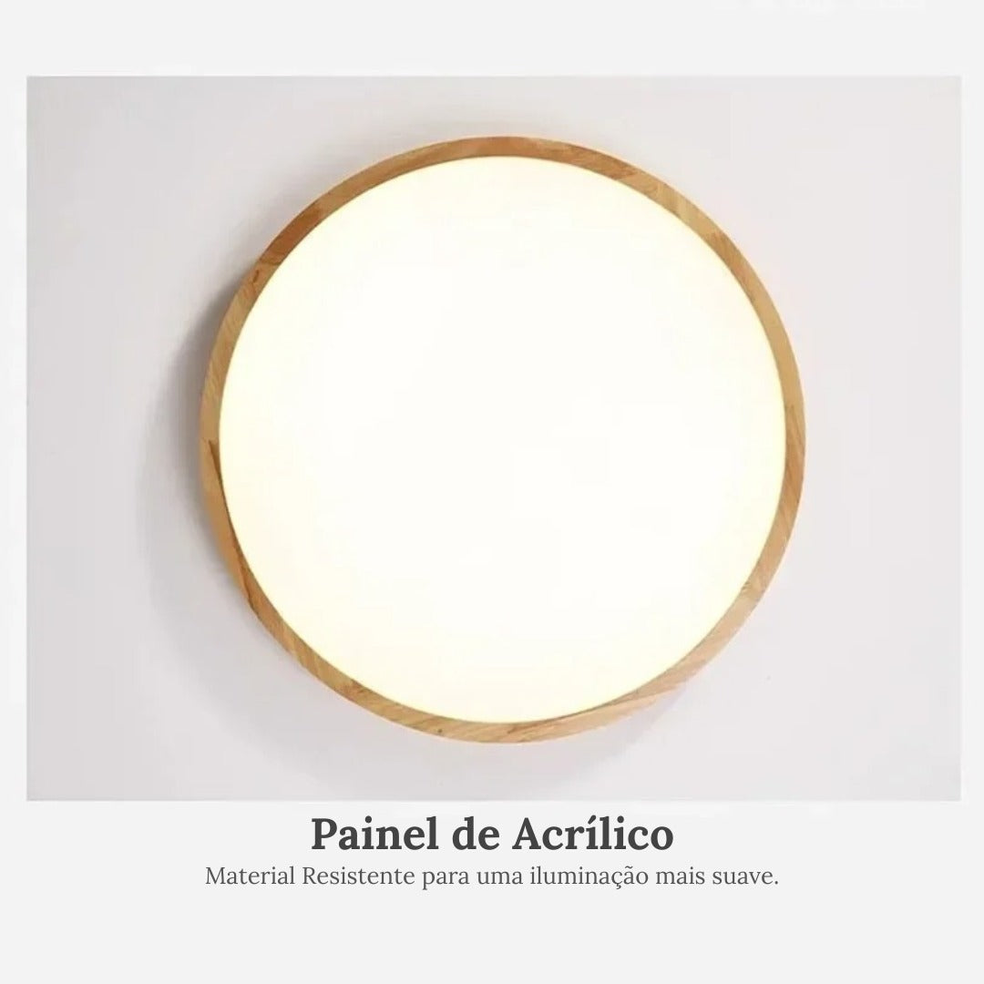 Luminária de Teto Plafon Redondo Led Moderno Lumière