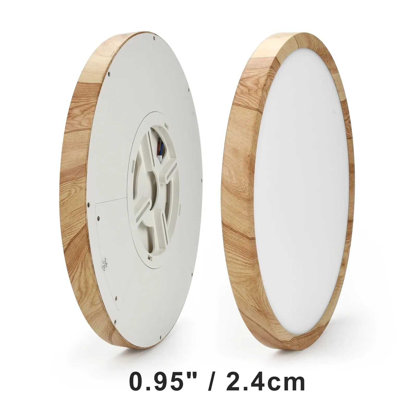 Plafon De Teto Led Sobrepor Estilo Amadeirado Ilumina