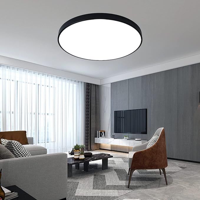 Plafon Led Sobrepor Redondo Moderno Com Controle Clarity