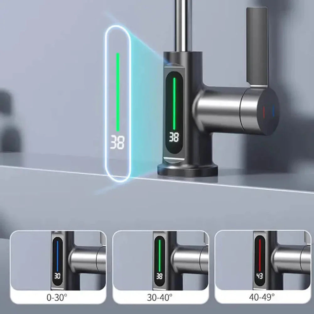 Torneira Gourmet Digital Com Sensor De Temperatura Stratto