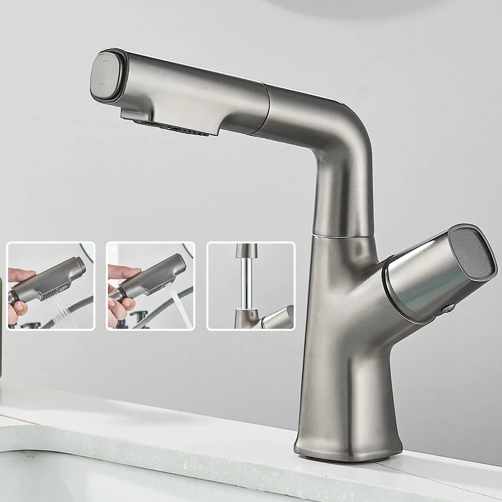 Torneira Gourmet Monocomando Para Banheiro Extensível Nimbus