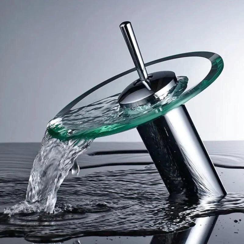 Torneira para Banheiro de Vidro em Cascata Versatti